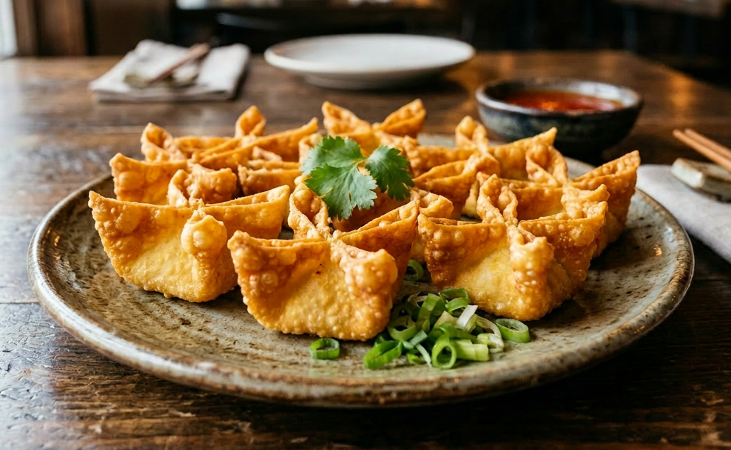 Crab Cheese Rangoons (蟹角) | Nanking Road China Bistro